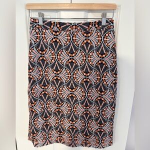 Moulinette Soeurs Multicolored Geometric Pencil Skirt